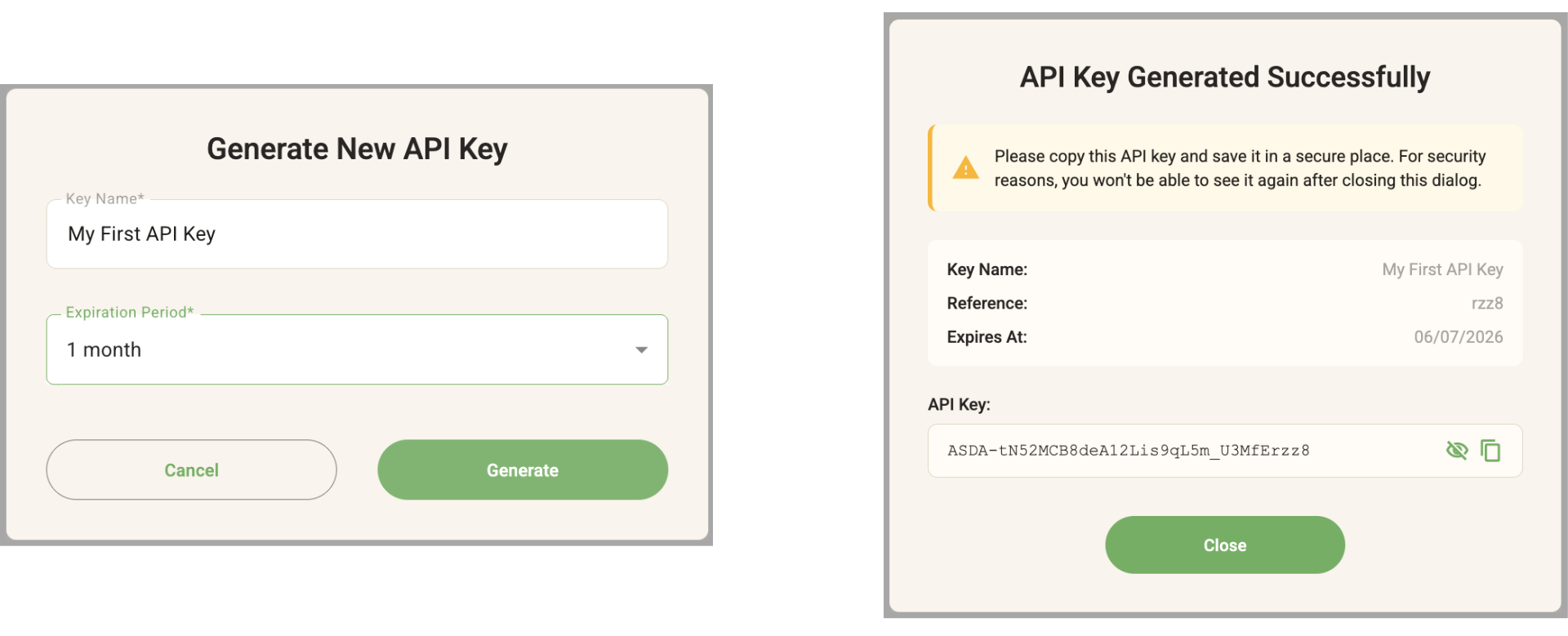 Generate API Key